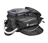 NEWFUN Bolsa Sobredeposito Moto, Bolsa Oxford Negra para Moto con Bolsillo para Móvil Táctil, Apta para la Mayoría de Las Motos