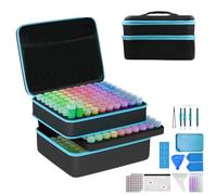 NEWFUN Diamond Painting Kit, Caja de Almacenaje Para Pintura de Diamantes, 240 Piezas Cajas de Accesorios para Pintura de Diamantes con Embudo de Estuche