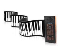 NEWFUN Piano 88 Teclas, Piano Plegable, Soporte MIDI/Bluetooth, 128 Tonos y Ritmos, Portátil y Plegable, Adecuado para Niños Adultos Principiantes Regalos