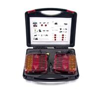 NEWFUN Pilotos Traseros Remolque, 12V Piloto Trasero Remolque, Pilotos led Remolque, Piloto Trasero Magnético, Impermeable, Recargable, para Remolques, Camiones, Caravanas o Camiones, E-Mark