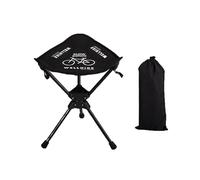 NEWFUN Taburete Plegable Camping Fácilmente Plegable para un Transporte Cómodo. Ideal para Acampar, Cazar, Hacer Senderismo y Pescar. Color Negro. Capacidad de Peso: 100 Kilogramos.