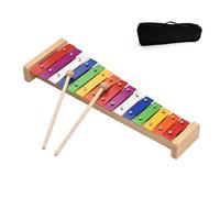 NEWFUN Xilófono Infantil de 15 Tonos - Instrumento de Aprendizaje Temprano Con Colores del Arco Iris - Iluminador para Bebés y Niños