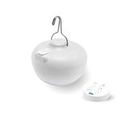 Newgarden Bombilla Recargable Portátil Cherry Warm | LED 900 lm cálido · Hasta 20 h · IP54 interior y exterior · Base imantada · Mando y USB-C