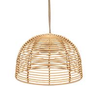 newgarden -Bossa Lámpara Colgante LED Sin Instalación y con Mando a Distancia con 3 Intensidades y Recargable. Hecha de Fibras Naturales en España