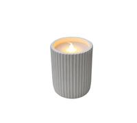 newgarden - DOLO Vela Decorativa a Pilas. Luz LED Efecto Llama para Mesa. Pilas no incluidas. Diseñada en España. Varios Acabados (Céramica (1 unidad))