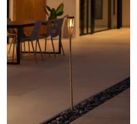 Newgarden Hiama Linterna solar LED de bambú para jardín True