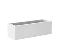 newgarden Jardinera Rectangular Blanca 60 x 20 cm, macetero para Plantas de Exterior e Interior, terraza y balcón - Jara