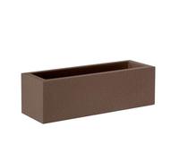 newgarden Jardinera Rectangular Bronce 60 x 20 cm, macetero para Plantas de Exterior e Interior, terraza y balcón - Jara