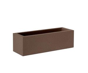newgarden Jardinera Rectangular Bronce Alargada 100 x 35 cm, macetero Exterior e Interior para Separar ambientes - Jara