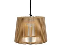Newgarden Okinawa lampára colgante exterior LED recargable bambú