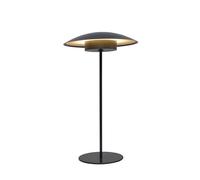 newgarden - Lámpara de Mesa Portátil SARDINIA. Luz LED Cálida 400 Lúmenes Sin Cables. Con Batería Recargable Hasta 20H de Uso (Antracita, 40 cm)
