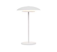 newgarden - Lámpara de Mesa Portátil SARDINIA. Luz LED Cálida 400 Lúmenes Sin Cables. Con Batería Recargable Hasta 20H de Uso (Blanco, 30 cm)