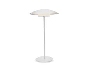 newgarden - Lámpara de Mesa Portátil SARDINIA. Luz LED Cálida 400 Lúmenes Sin Cables. Con Batería Recargable Hasta 20H de Uso (Blanco, 40 cm)