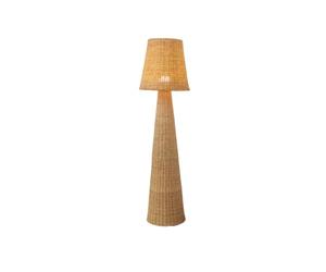 Newgarden - Lámpra de Pie Grande LOLA 165 cm NATURE de Estilo Boho. Hecha de Fibras Naturales en España. Varios Acabados de Luz con Cable o Batería Recargable (165cm Cable (Sin bombilla))