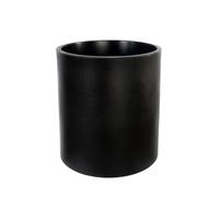newgarden Maceta Redonda Negra 30 x 30 cm, macetero Decorativo para Exterior e Interior, terraza y balcón - Hortensia 30