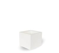 newgarden Macetero Cuadrado en Color Opaco MOOVERE en Polietileno, para Exterior/Interior, Ligero y Resistente, para Plantas y Flores (49x49x45 cm, Blanco)