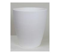newgarden - Macetero Redondo de ø40x43 cm de Polietileno Muy Resistente para Flores y Plantas. Maceta de 30 litros. Color Blanco