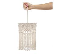 newgarden - MYKONOS HANG Lámpara Colgante Portátil LED Decorativa con Mando a Distancia y Batería Recargable por USB. Hecha de Cuerdas de Macramé