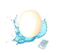 newgarden Papaya - 12 luces magnéticas recargables impermeables para pared de piscina con control remoto, IP68, potente 800 lúmenes, RGB + luz cálida, 4.5 pulgadas, 12 colores, 4 modos regulables