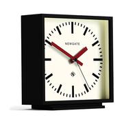 NEWGATE® Amp Silent Sweep - No Tick Reloj de sobremesa, un Reloj de sobremesa Moderno, Relojes de salón, Reloj de Oficina, Reloj de Escritorio, Esfera de estación (manecillas Rojas)