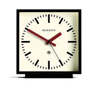 NEWGATE® Amp Silent Sweep - No Tick Reloj de sobremesa, un Reloj de sobremesa Moderno, Relojes de salón, Reloj de Oficina, Reloj de Escritorio, Esfera de estación (manecillas Rojas)