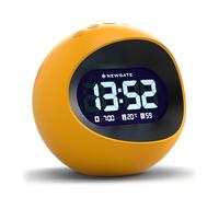 NEWGATE® Digital Center of The Earth Despertador - Reloj de cabecera - Reloj de sobremesa - Reloj de Mesa - Reloj Digital - Despertador Digital - Pantalla LCD - Reloj de Oficina
