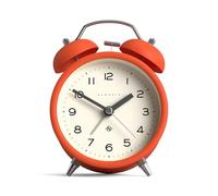 NEWGATE® Charlie Bell Echo Despertador | Versión Moderna del clásico Reloj de Campana Doble | Naranja | Números fáciles de Leer | Ideal para la cabecera del Paciente | Accesorio Retro Moderno