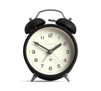 NEWGATE® Charlie Bell Echo Despertador | Versión Moderna del clásico Reloj de Campana Doble | Negro | Números fáciles de Leer | Ideal para la cabecera del Paciente | Accesorio Retro Moderno