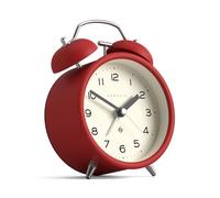 NEWGATE ® Charlie Bell Echo Alarm - Reloj Despertador de cabecera contemporáneo pequeño - Accesorios de Dormitorio - Relojes despertadores - Accesorios de Escritorio - Reloj de cabecera (Rojo)