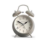NEWGATE® Covent Garden Despertador | Clásico e icónico Reloj de Doble Campana | Gris | Números fáciles de Leer | Ideal para la cabecera del Paciente, el Escritorio | Accesorio Vintage contemporáneo