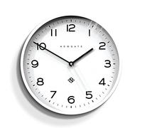 NEWGATE® Echo Number Three Reloj de Pared Moderno - Reloj de Pared Redondo - Reloj de Cocina - Relojes para Sala de Estar - Reloj de Escritorio (Blanco Polvo)