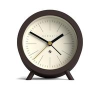NEWGATE® Fred Despertador | Diseño Moderno del cañón | Marrón Chocolate | Ideal para la cabecera del Paciente, el Escritorio o la estantería | Accesorio Moderno Retro