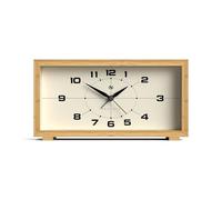 NEWGATE® Lemur Despertador | Diseño Rectangular | Estuche de bambú | Ideal para la cabecera del Paciente, el Escritorio o la estantería | Moderno Accesorio Retro para salón, Dormitorio y Oficina