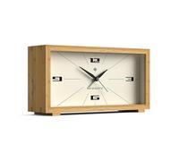 NEWGATE® Lemur Despertador | Diseño Rectangular | Estuche de bambú | Ideal para la cabecera del Paciente, el Escritorio o la estantería | Moderno Accesorio Retro para salón, Dormitorio y Oficina