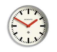 NEWGATE® The Luggage - Reloj de Pared de Metal, diseño de estación de diseño, Reloj de Cocina, Reloj Redondo, Reloj Retro, Reloj de Metal (Rojo)