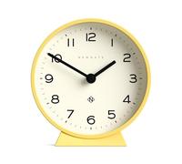 NEWGATE® M Mantel Echo Reloj de sobremesa | Diseño Redondo Moderno | Amarillo | Números fáciles de Leer | Estilo contemporáneo para Escritorio, Mesa, estantería o mesita de Noche
