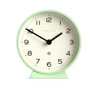 NEWGATE® M Mantel Echo Reloj de sobremesa | Diseño Redondo Moderno | Neo Verde Menta | Números fáciles de Leer | Estilo contemporáneo para Escritorio, Mesa, estantería o mesita de Noche