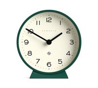 NEWGATE® M Reloj de sobremesa Mantel Echo | Diseño Redondo Moderno | Verde Edén | Números fáciles de Leer | Estilo contemporáneo para Escritorio, Mesa, estantería o mesita de Noche