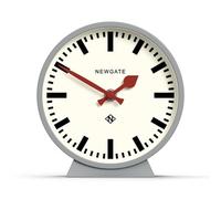 NEWGATE® M Reloj de sobremesa Mantel Railway | Diseño Moderno de Reloj de estación Redonda | Gris | Estilo contemporáneo para Escritorio, Mesa, estantería o mesita de Noche