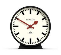 NEWGATE® M Reloj de sobremesa Mantel Railway | Diseño Moderno de Reloj de estación Redonda | Negro | Estilo contemporáneo para Escritorio, Mesa, estantería o mesita de Noche