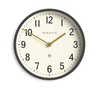 NEWGATE® Master Edwards - Reloj de Pared para Cocina, Sala de Estar y Oficina - Redondo, Retro y de Diseño Elegante - Decoración del Hogar (Gris)