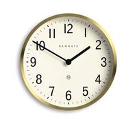 NEWGATE® Master Edwards Reloj de Pared | Reloj de Estilo de Mediados de Siglo | 30cm | Caja de Metal Profundo con Acabado en latón/Oro | Diseño Retro Moderno para Cocina, salón u Oficina