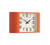 NEWGATE® Mini Metro Reloj de Escritorio | Reloj Retro de repisa | Naranja | Estilo de Mediados de Siglo para Escritorio, Superficie de Mesa, estantería o mesilla
