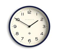 NEWGATE® Number Four Echo Reloj de Pared | Reloj Redondo Moderno | 30cm | Azul Medianoche | Números fáciles de Leer | Ideal para Cocina, Sala de Estar u Oficina