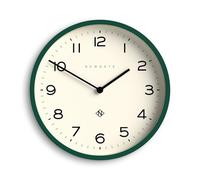 NEWGATE® Number Four Echo Reloj de Pared | Reloj Redondo Moderno | 30cm | Verde edén | Números fáciles de Leer | Ideal para Cocina, Sala de Estar u Oficina