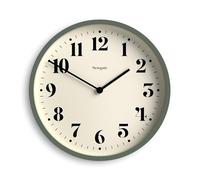 NEWGATE® Number Four Theatre Reloj de Pared | Reloj Redondo Moderno | 30cm | Espárragos Verdes | Números Decorativos | Ideal para Cocina, Sala de Estar u Oficina