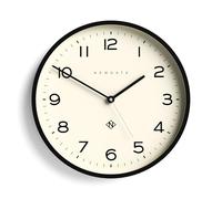 NEWGATE® Number Three Echo Reloj de Pared | Reloj Redondo Moderno | 37cm | Negro | Números fáciles de Leer | Ideal para Cocina, Sala de Estar u Oficina