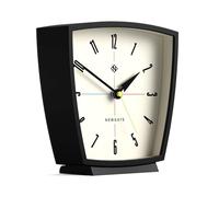 NEWGATE® Odyssey Reloj de Escritorio | Diseño Retro | Negro | Estilo Moderno de Mediados de Siglo para Escritorio, repisa, Superficie de Mesa, estantería o mesilla
