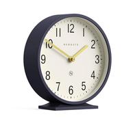 NEWGATE® Q Reloj de repisa | Reloj clásico Moderno de repisa Redonda | Azul Marino | Estilo contemporáneo para repisa, Escritorio, Mesa, estantería o mesilla