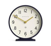 NEWGATE® Q Reloj de repisa | Reloj de repisa Redondo clásico Moderno | Azul Marino | Estilo contemporáneo para la repisa de la Chimenea, el Escritorio, la Mesa, la estantería o la mesita de Noche